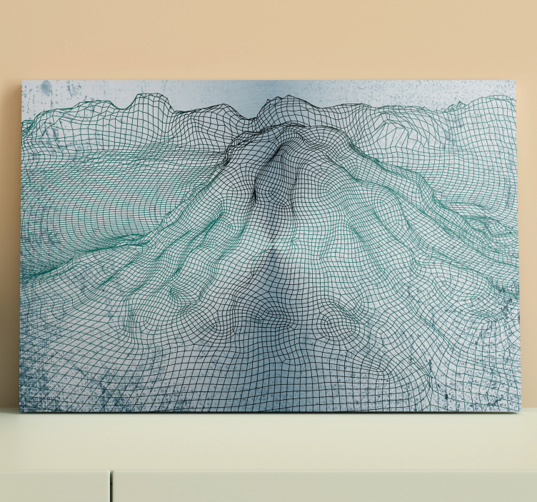 Metallic mountains canvas art prints - TenStickers