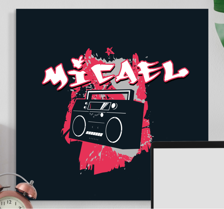 Modern canvas art urban sound experience - TenStickers