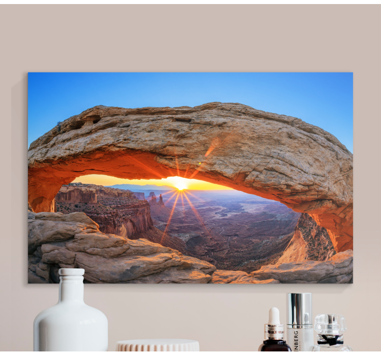 National Park with sunset landscape canvas - TenStickers