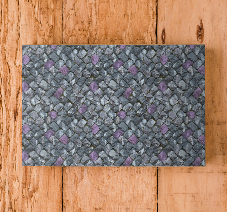 Ornamental canvas print geometric stone design - TenStickers