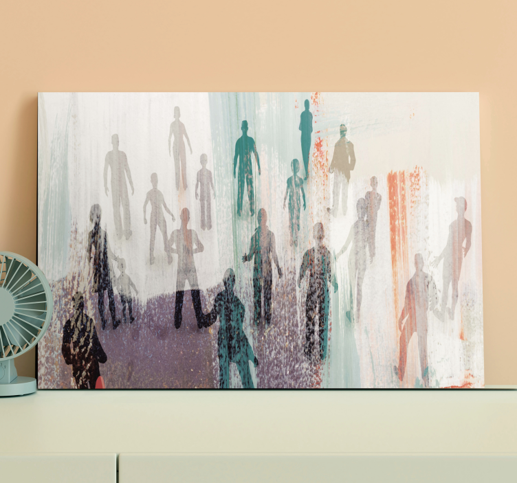 People canvas abstract human shapes - TenStickers