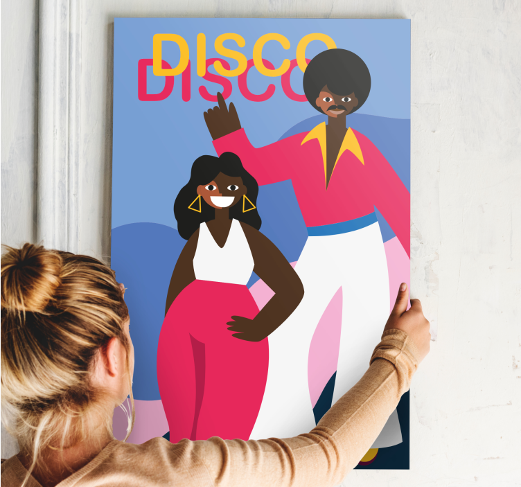 People canvas for disco dance lovers - TenStickers