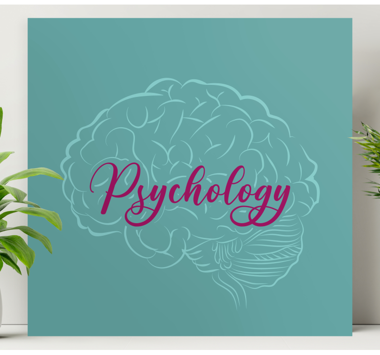 Psychology Brain modern canvas wall art - TenStickers