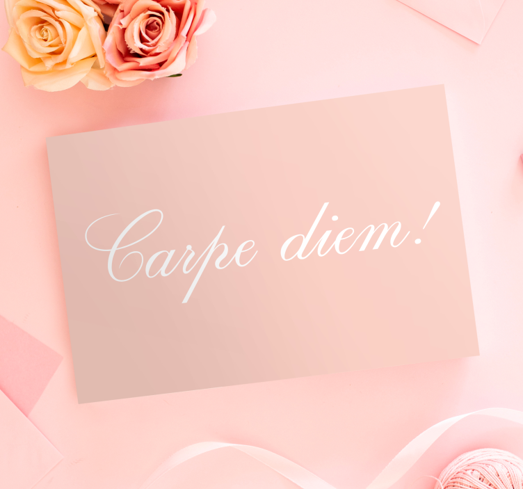 Quote canvas carpe diem motivation - TenStickers