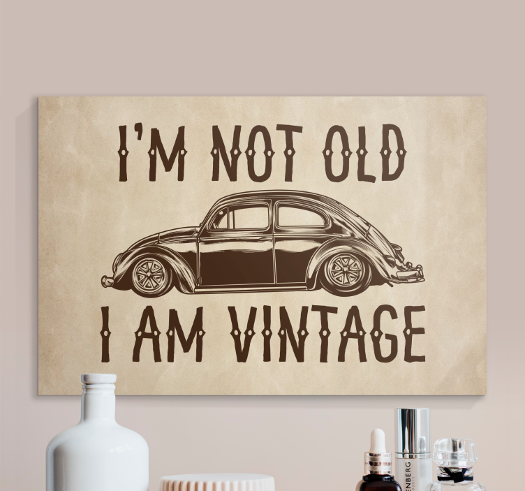 Retro canvas drive it like you stole it - TenStickers