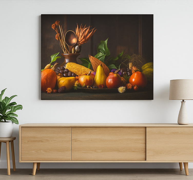 Rustic fruits design kitchen prints - TenStickers