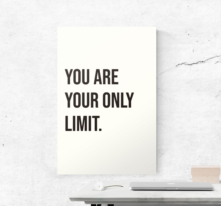 Simple inspirational text Office wall prints - TenStickers