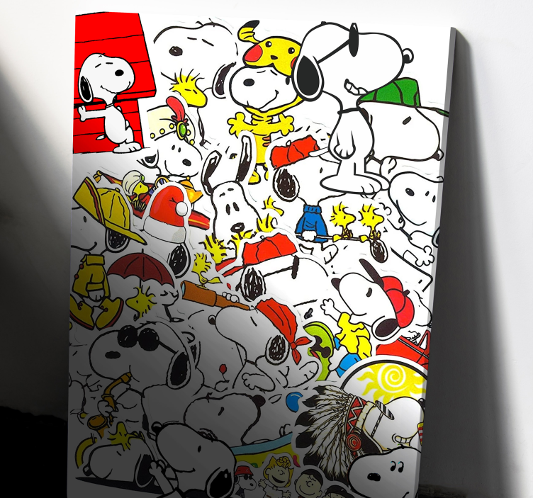Snoopy Character nursery canvas - TenStickers