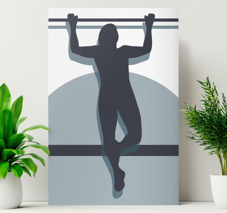 Sports canvas art athletic strength pose - TenStickers