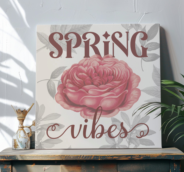 Spring vibes living room wall art - TenStickers