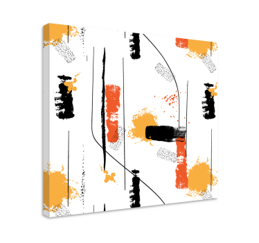 Lineal abstract art canvas print - TenStickers