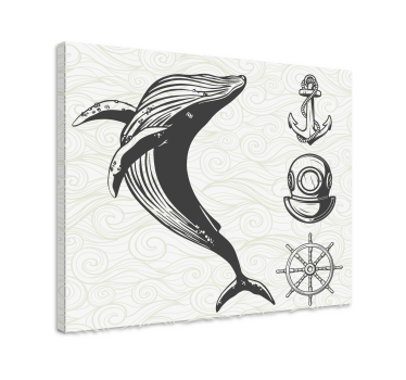 Nautical rustic canvas wall art - TenStickers