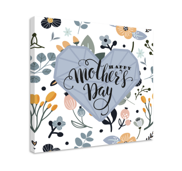 Happy Mother's Day Mother's day wall art canvas - TenStickers