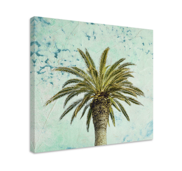 Retro palm tree design wall prints for living room - TenStickers