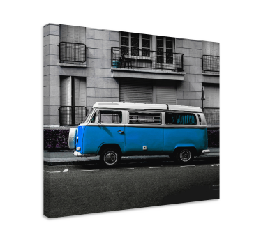 Old blue combi wall prints for living room - TenStickers