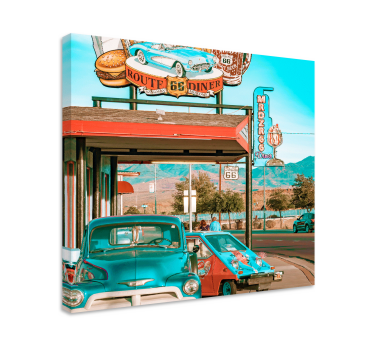 Restaurant and cars wall prints for living room - TenStickers