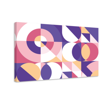 Abstract figures geometric art geometric wall canvas - TenStickers