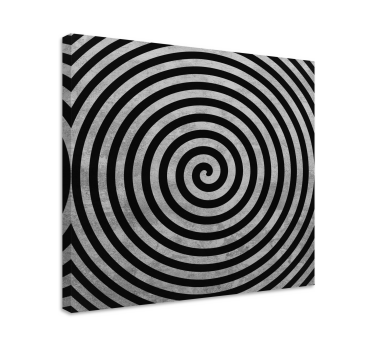 Black and white swirl 3D canvas pictures - TenStickers
