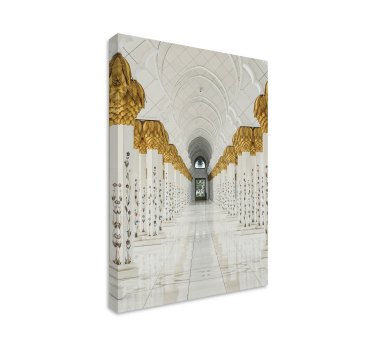 Golden Arabian archs 3D canvas pictures - TenStickers