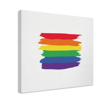 Retro canvas bold stripes pattern - TenStickers