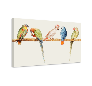 Love Birds on Tree Tree canvas print - TenStickers