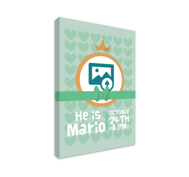 Cocktail canvas he is mario - TenStickers