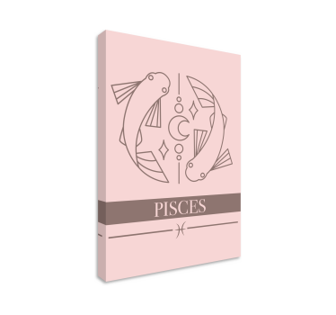 Fish canvas for the astrological pisces symbol - TenStickers
