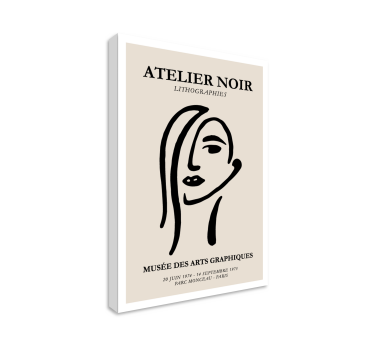 Atelier noir canvas art - TenStickers