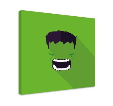 Green superhero superhero framed canvas - TenStickers