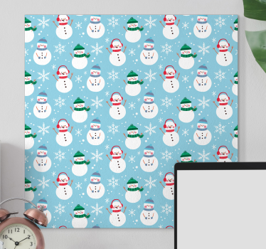 3d pictures wall art snowman design - TenStickers