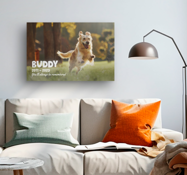 Pet epitaph living room wall art - TenStickers