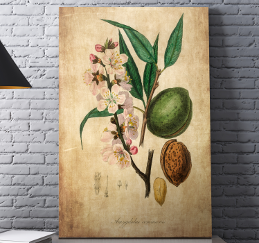 Almond Master bedroom canvas wall art - TenStickers