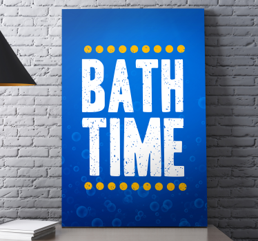Bath time Bathroom wall art canvas - TenStickers