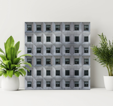 Brutalist architecture 3D canvas pictures - TenStickers