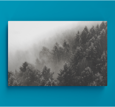 Forest with white pines 3D canvas pictures - TenStickers