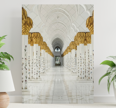 Golden Arabian archs 3D canvas pictures - TenStickers