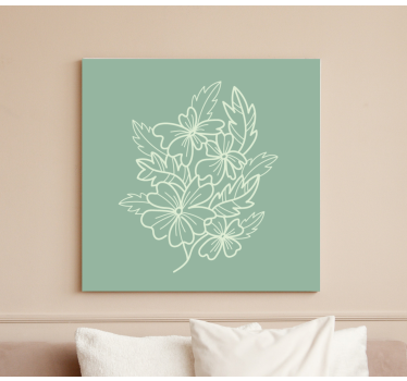 Green minimalist nice  Kitchen canvas art - TenStickers