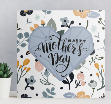 Happy Mother's Day Mother's day wall art canvas - TenStickers