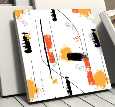 Lineal abstract art canvas print - TenStickers