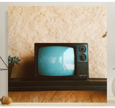 Original old vintage tv wall prints for living room - TenStickers