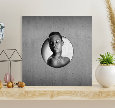 Raw concrete customizable customisable canvas prints - TenStickers