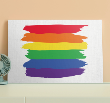 Retro canvas bold stripes pattern - TenStickers