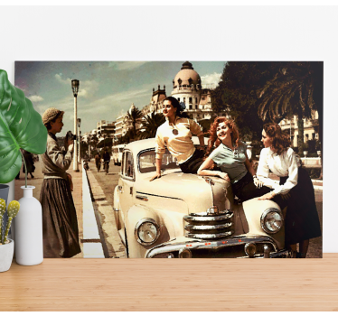 Retro canvas vintage car appeal - TenStickers