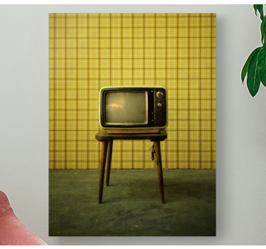 Retro canvas vintage tv stand - TenStickers