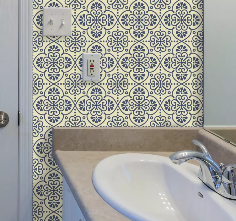 Hydraulic pattern  wallpaper decal - TenStickers