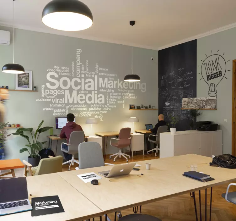 Think Bigger Wall Sticker - TenStickers