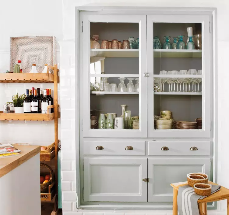 Grey furniture vinyl decal - TenStickers