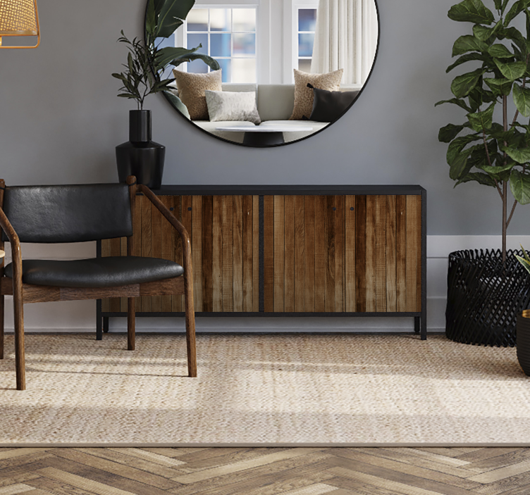 Wood planks furniture decal  - TenStickers