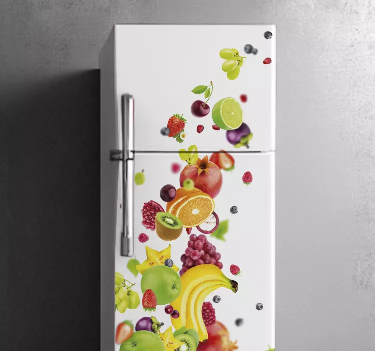 Vinyl Fruits fridge sticker - TenStickers