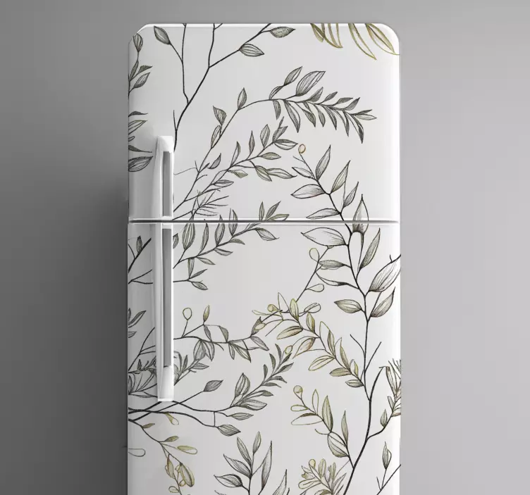 Vinyl Branches fridge sticker - TenStickers